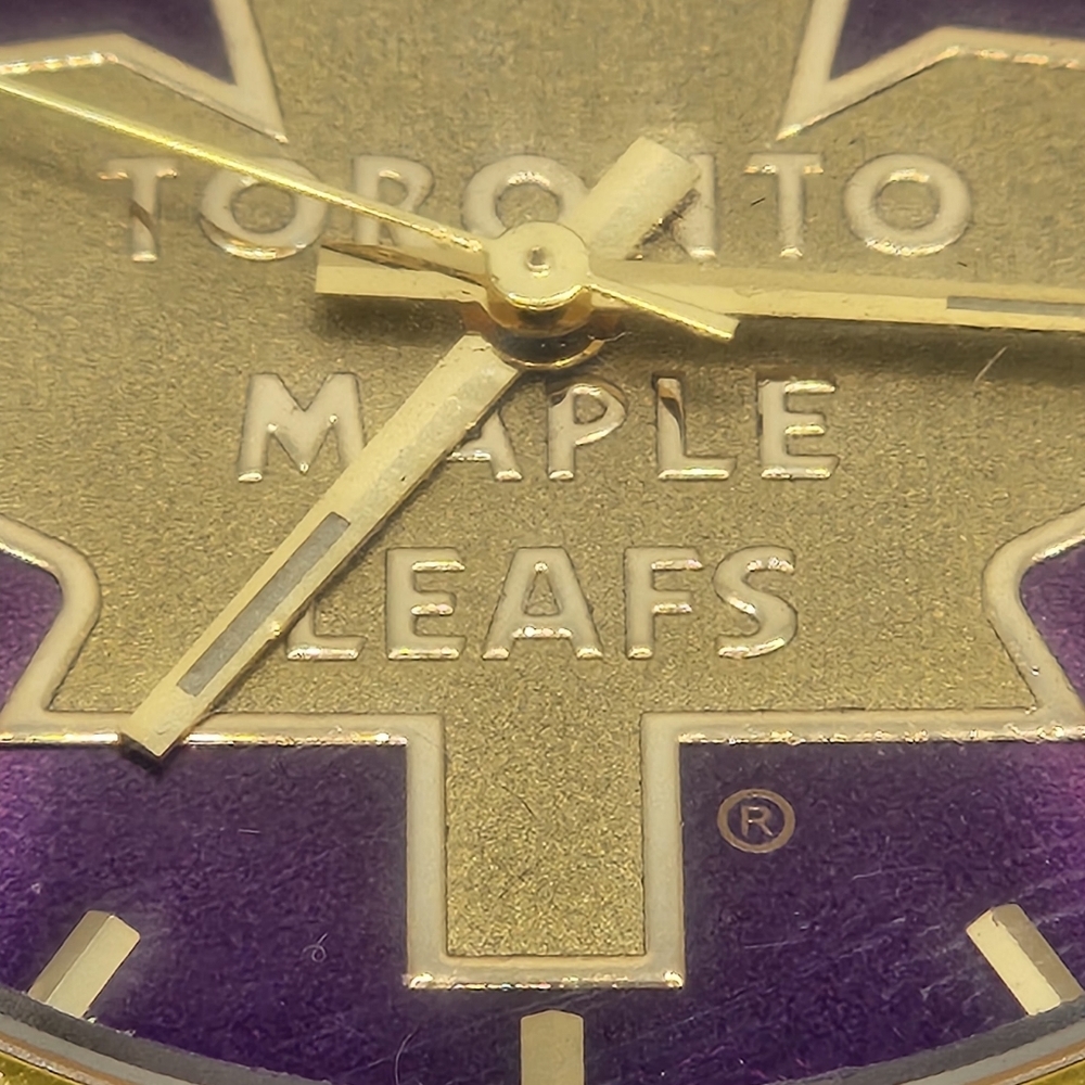 NHL Toronto Maple Leafs Gold and Silver Tone Mens Watch - Picture 4 of 7